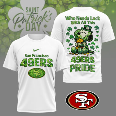 San Francisco 49ers | Premium NFL Snoopy Lucky 3D Shirt