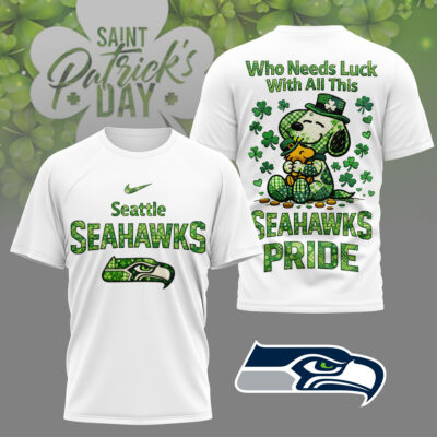 Seattle Seahawks | Premium NFL Snoopy Lucky 3D Shirt
