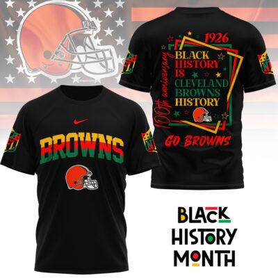 Cleveland Browns | Premium NFL Black History Month 3D Shirt