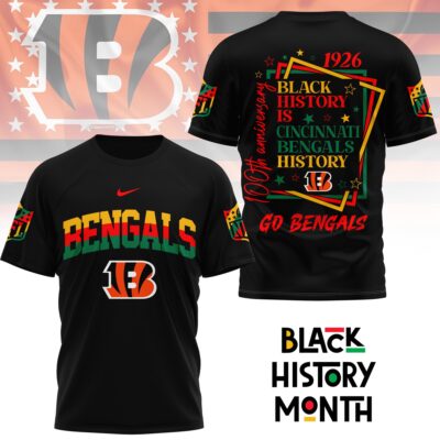 Cincinnati Bengals | Premium NFL Black History Month 3D Shirt