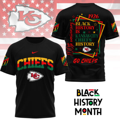 Kansas City Chiefs | Premium NFL Black History Month 3D Shirt