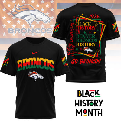 Denver Broncos | Premium NFL Black History Month 3D Shirt