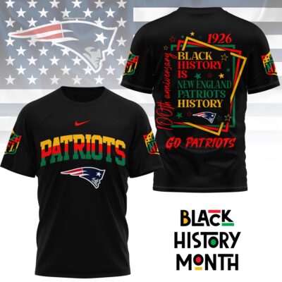 New England Patriots | Premium NFL Black History Month 3D Shirt