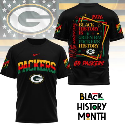 Green Bay Packers | Premium NFL Black History Month 3D Shirt
