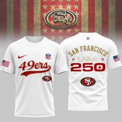 San Francisco 49ers | Premium NFL 250th USA 3D Shirt