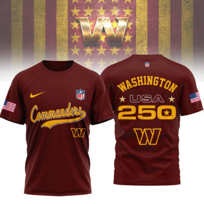 Washington Commanders | Premium NFL 250th USA 3D Shirt