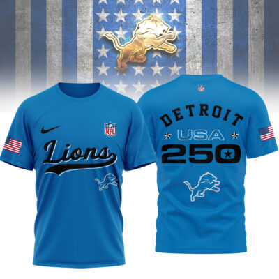 Detroit Lions | Premium NFL 250th USA 3D Shirt