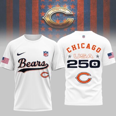 Chicago Bears | Premium NFL 250th USA 3D Shirt