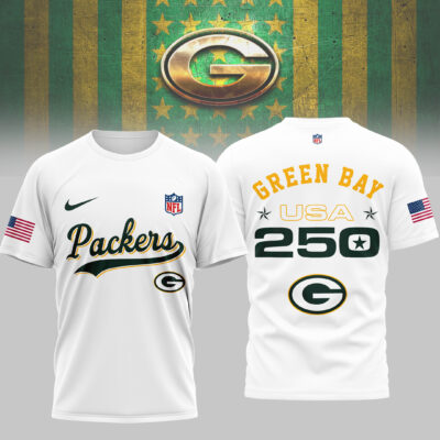 Green Bay Packers | Premium NFL 250th USA 3D Shirt