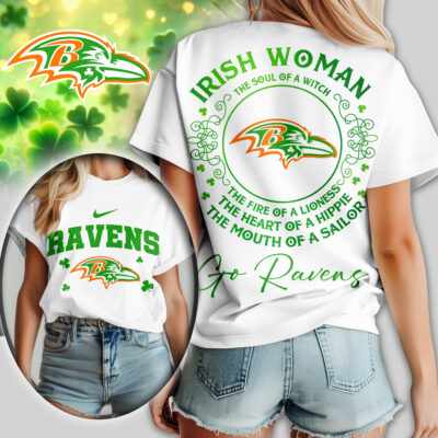 Baltimore Ravens | Premium NFL Irish Woman Fan Women Shirt