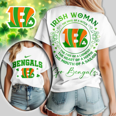 Cincinnati Bengals | Premium NFL Irish Woman Fan Women Shirt