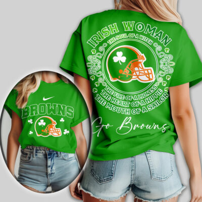 Cleveland Browns | Premium NFL Irish Woman Fan Women Shirt