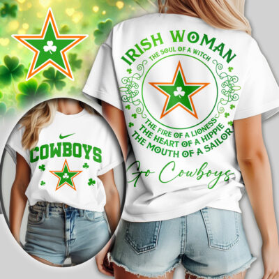 Dallas Cowboys | Premium NFL Irish Woman Fan Women Shirt