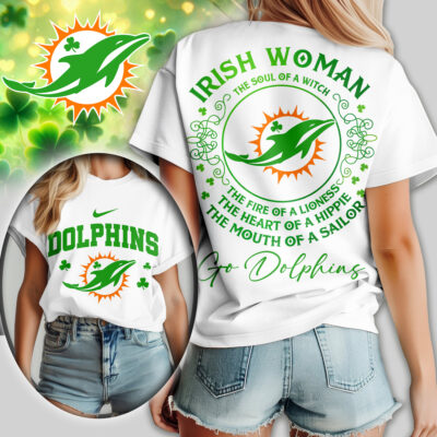 Miami Dolphins | Premium NFL Irish Woman Fan Women Shirt