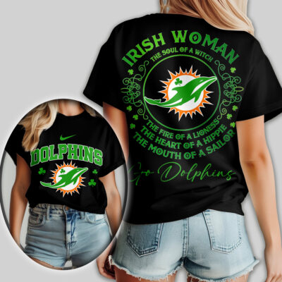 Miami Dolphins | Premium NFL Irish Woman Fan Women Shirt