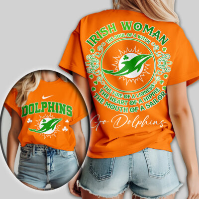 Miami Dolphins | Premium NFL Irish Woman Fan Women Shirt
