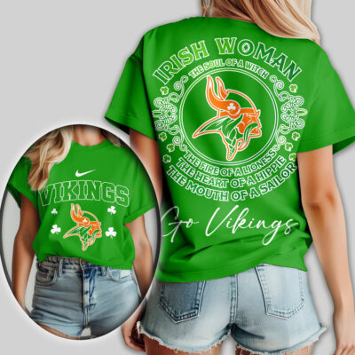Minnesota Vikings | Premium NFL Irish Woman Fan Women Shirt