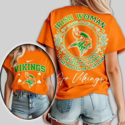 Minnesota Vikings | Premium NFL Irish Woman Fan Women Shirt