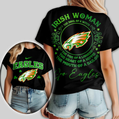 Philadelphia Eagles | Premium NFL Irish Woman Fan Women Shirt