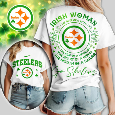 Pittsburgh Steelers | Premium NFL Irish Woman Fan Women Shirt