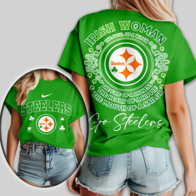 Pittsburgh Steelers | Premium NFL Irish Woman Fan Women Shirt
