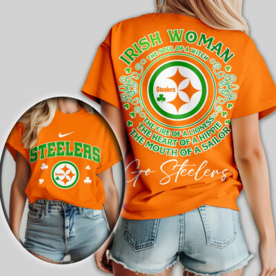 Pittsburgh Steelers | Premium NFL Irish Woman Fan Women Shirt