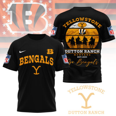 Cincinnati Bengals | Premium NFL Yellowstone 3D Shirt - M