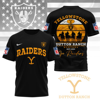 Las Vegas Raiders | Premium NFL Yellowstone 3D Shirt - 5XL