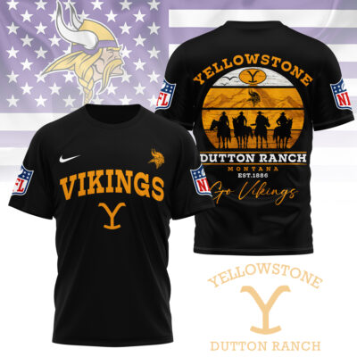 Minnesota Vikings | Premium NFL Yellowstone 3D Shirt