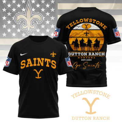 New Orleans Saints | Premium NFL Yellowstone 3D Shirt - 3XL