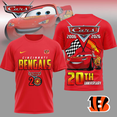 Cincinnati Bengals | Premium NFL Cars 20th Anniversary 3D Shirt