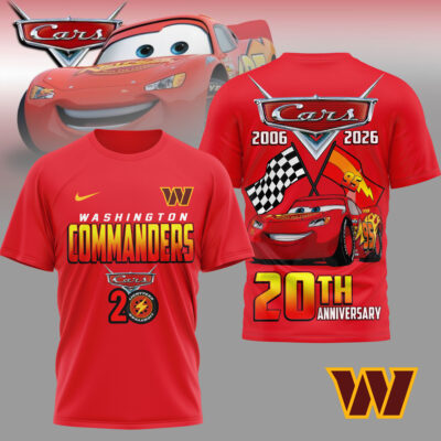 Washington Commanders | Premium NFL Cars 20th Anniversary 3D Shirt