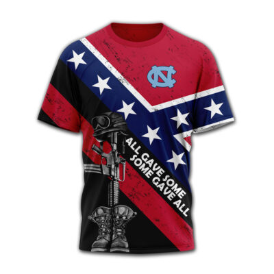 Alternative view of North Carolina Tar Heels | Premium NCAA Honoring Our Veterans T-shirt MM