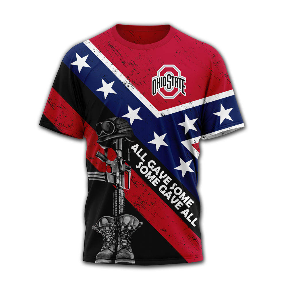 Ohio State Buckeyes | Premium NCAA Honoring Our Veterans T-shirt MM - Image 2