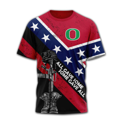 Alternative view of Oregon Ducks | Premium NCAA Honoring Our Veterans T-shirt MM