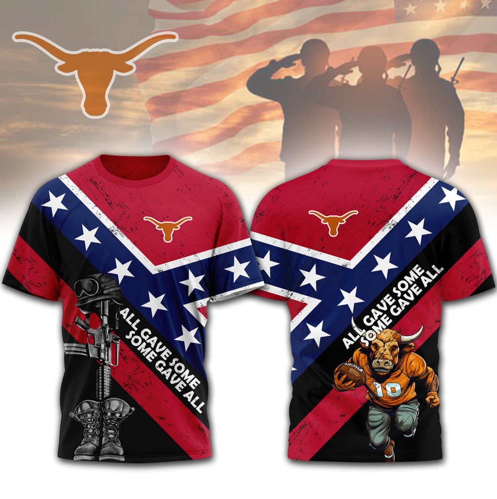 Texas Longhorns | Premium NCAA Honoring Our Veterans T-shirt MM