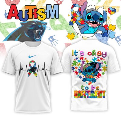 Carolina Panthers | Premium NFL Stitch X Autism Awareness Fan 3D Shirt