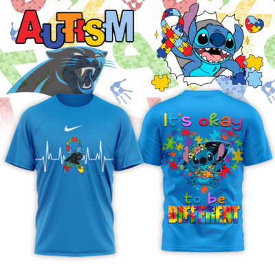 Carolina Panthers | Premium NFL Stitch X Autism Awareness Fan 3D Shirt