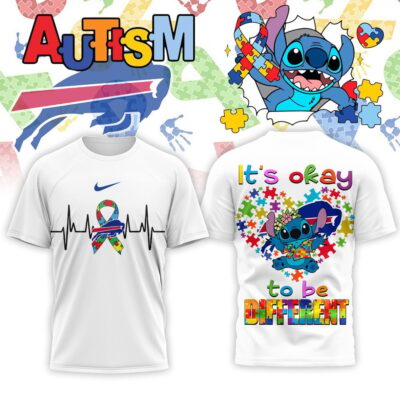 Buffalo Bills | Premium NFL Stitch X Autism Awareness Fan 3D Shirt