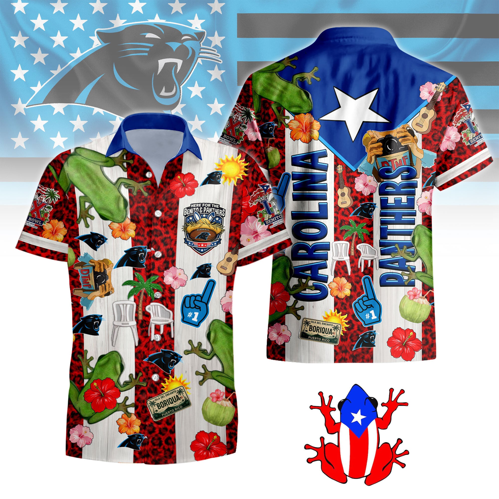 Carolina Panthers | Premium NFL Benito Bowl Hawaiian Shirt