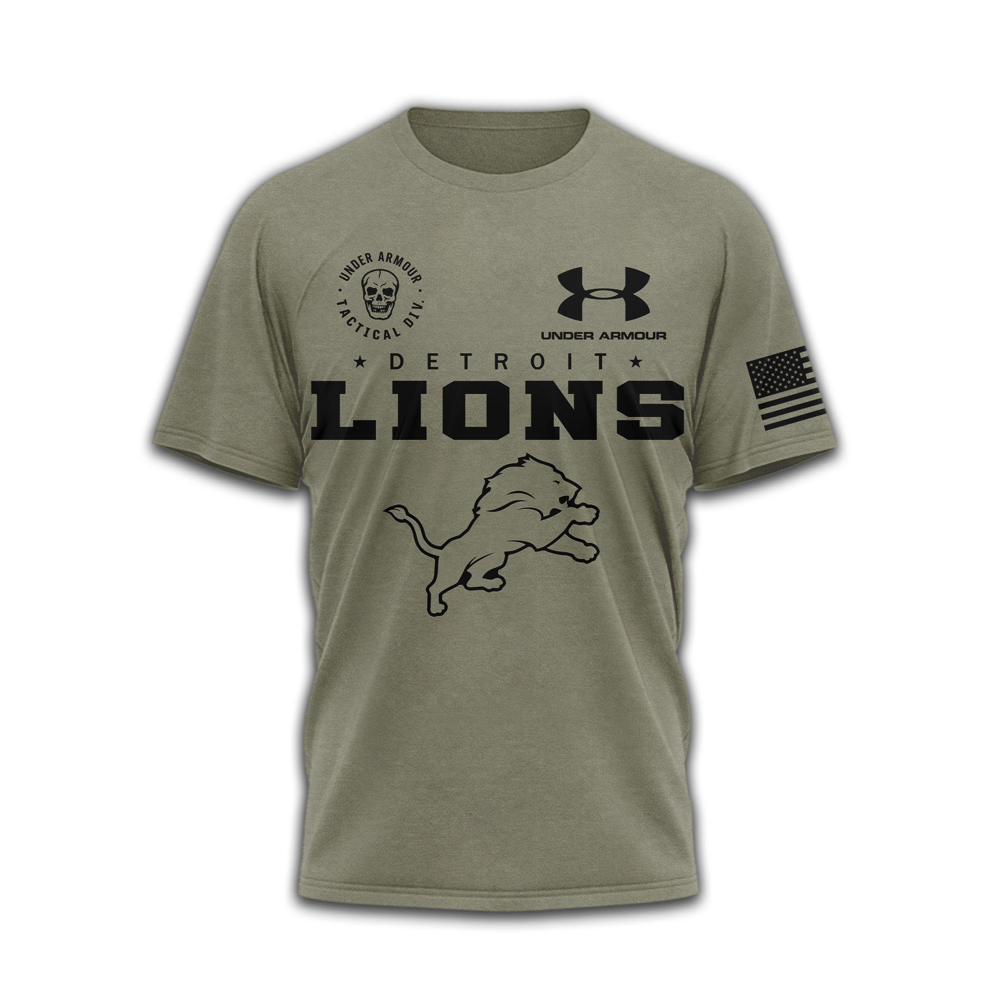 Detroit Lions | Premium NFL Tactical Under Armour 3D Shirt - Image 3