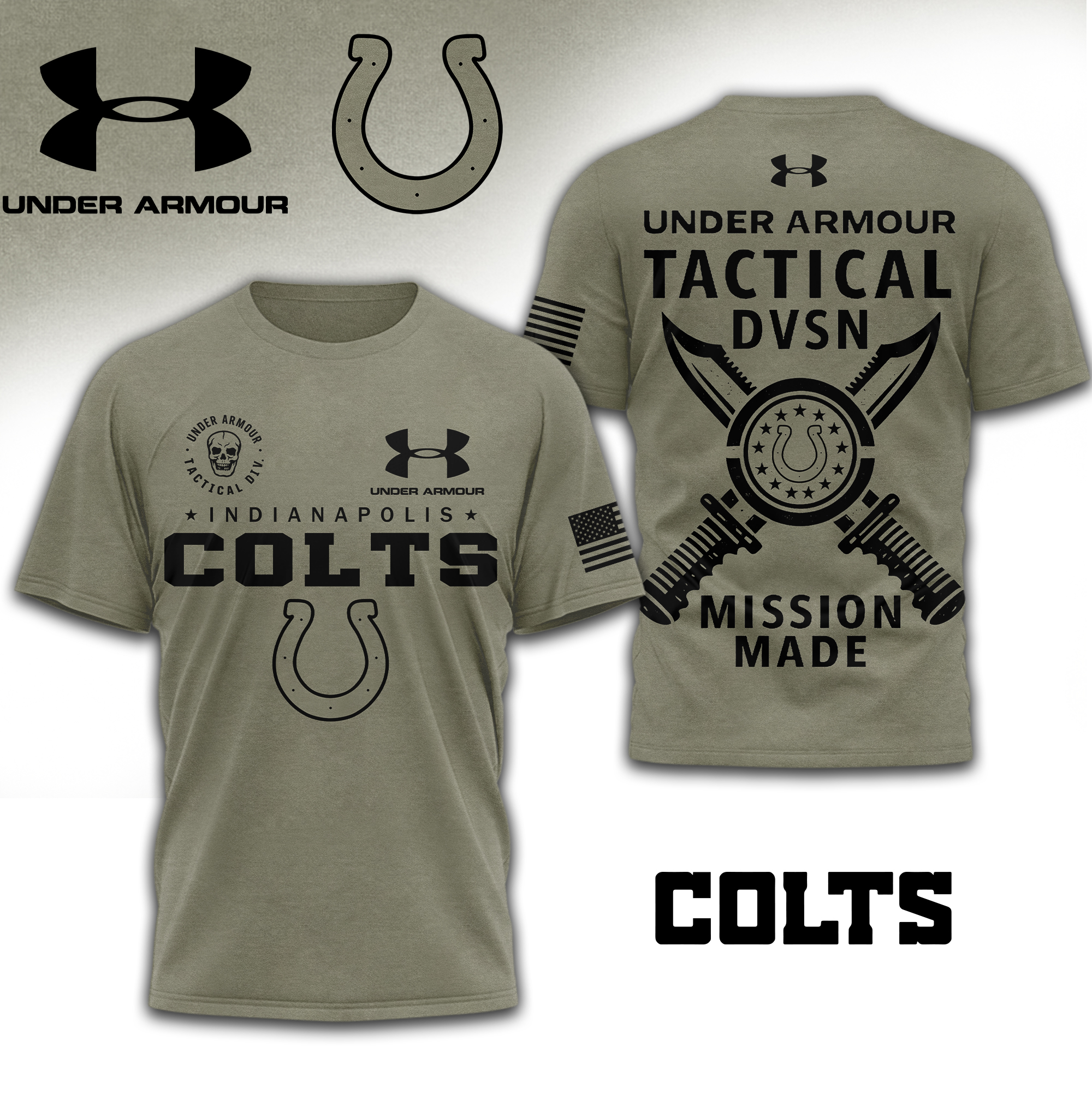 Indianapolis Colts | Premium NFL Tactical Under Armour 3D Shirt