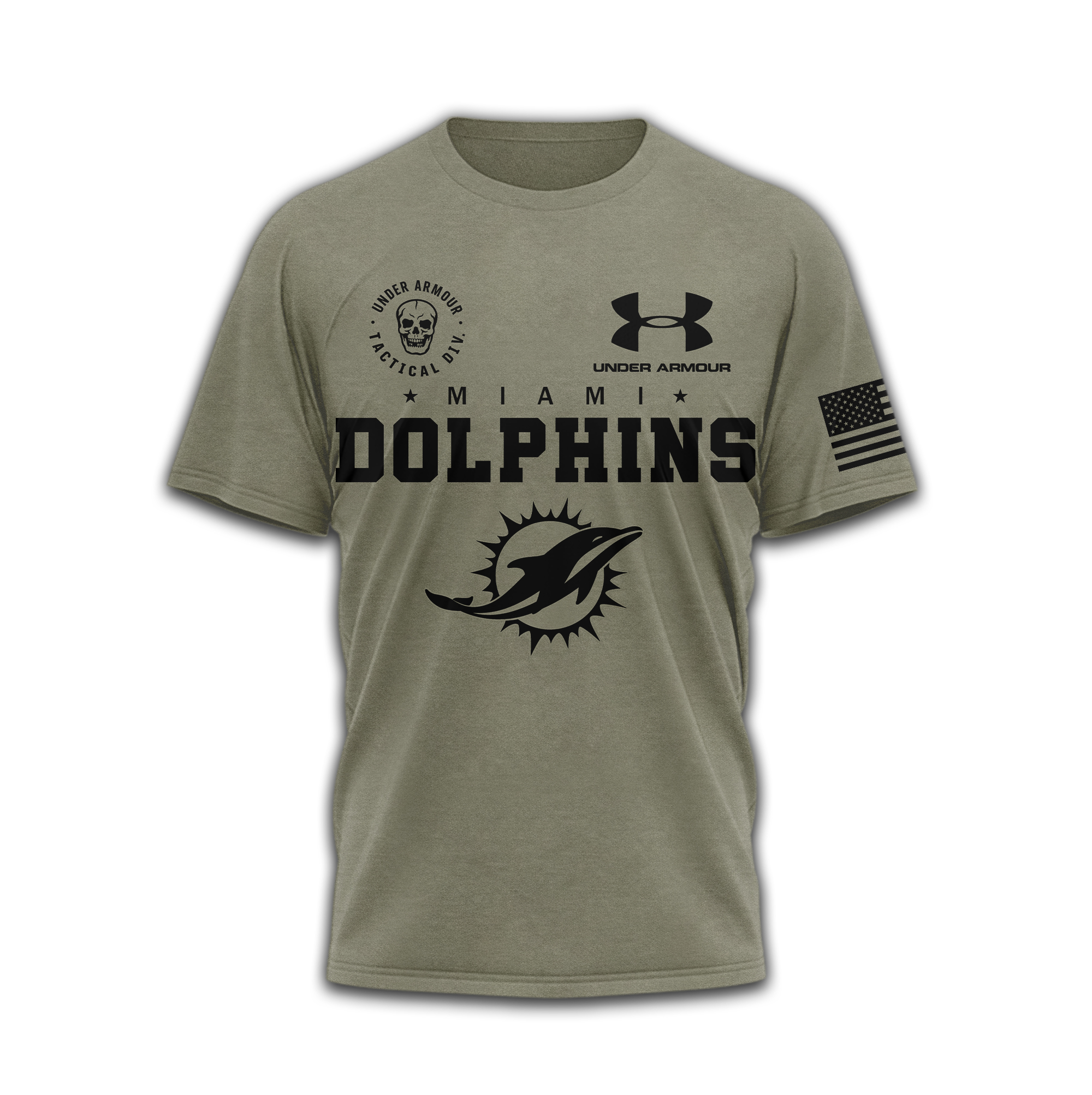 Miami Dolphins | Premium NFL Tactical Under Armour 3D Shirt - Image 3