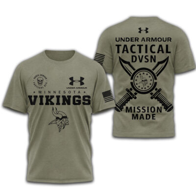 Alternative view of Minnesota Vikings | Premium NFL Tactical Under Armour 3D Shirt