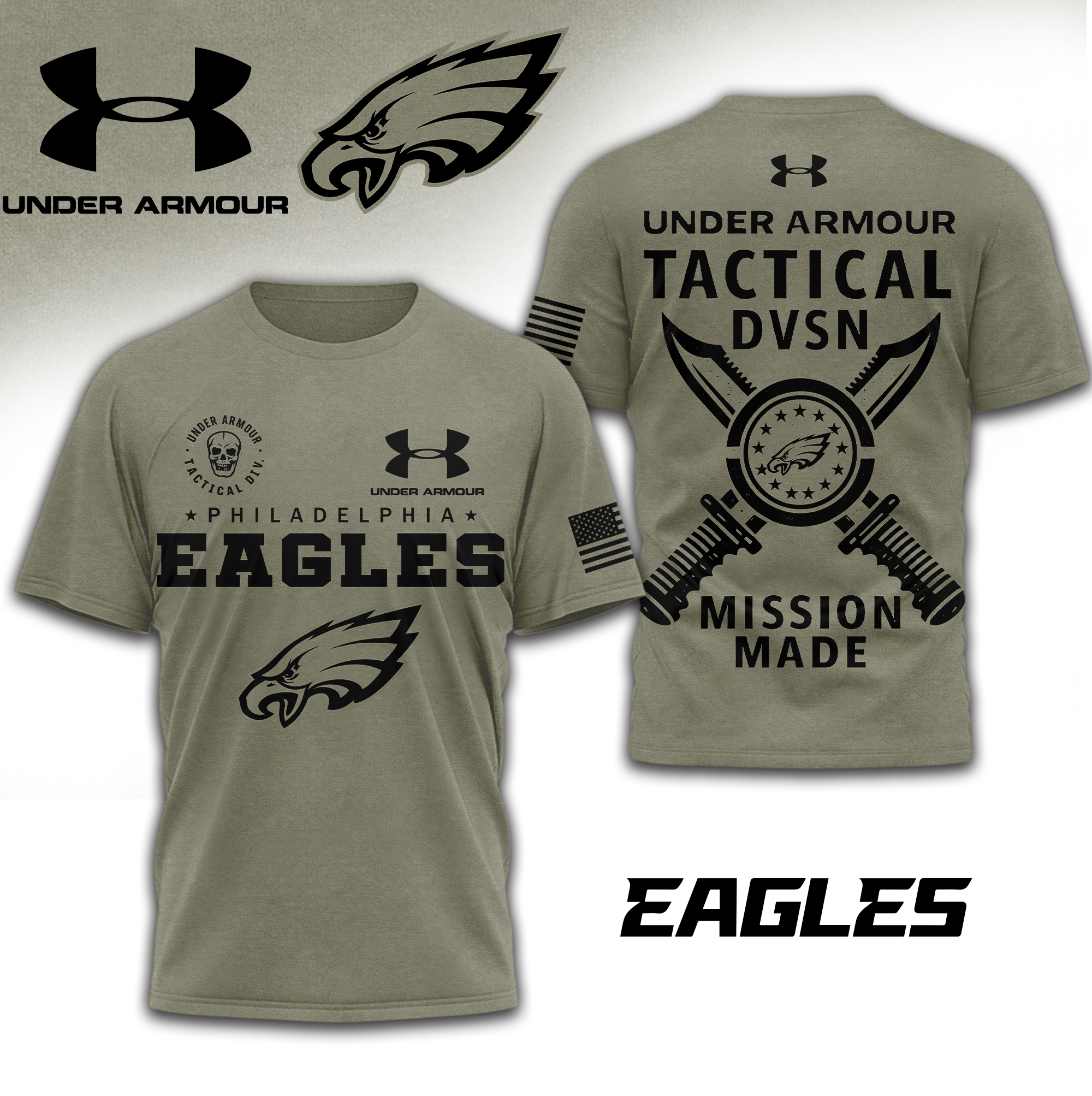 Philadelphia Eagles | Premium NFL Tactical Under Armour 3D Shirt