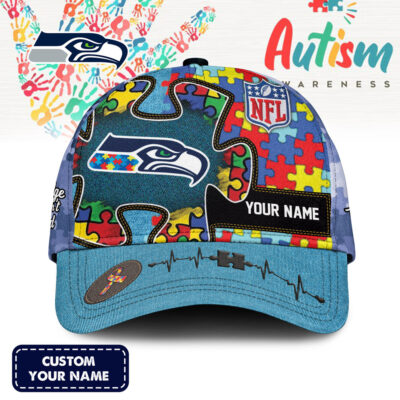 Seattle Seahawks | Premium NFL Autism Awareness Classic Cap