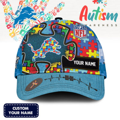 Detroit Lions | Premium NFL Autism Awareness Classic Cap