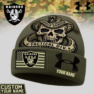 Las Vegas Raiders | Premium NFL Tactical DIV Under Armour Beanie Hat