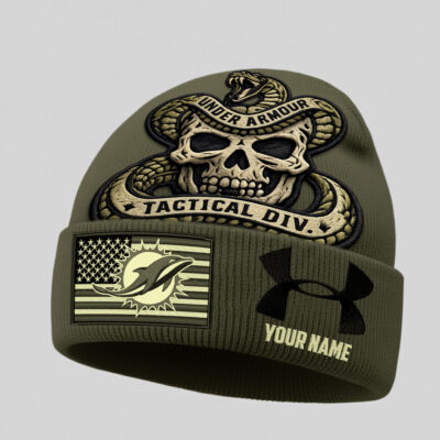 Alternative view of Miami Dolphins | Premium NFL Tactical DIV Under Armour Beanie Hat