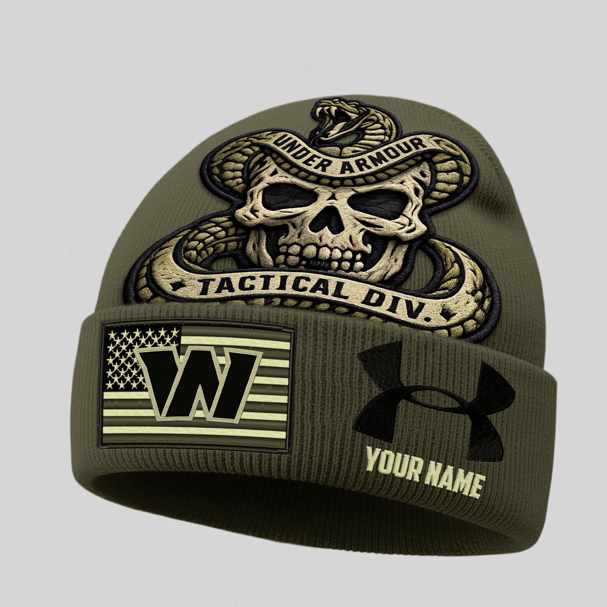 Washington Commanders | Premium NFL Tactical DIV Under Armour Beanie Hat - Image 2